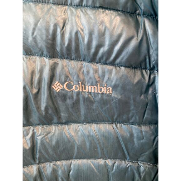 Columbia Men’s Jacket XXL Blue Omni-Heat Puffer Insulated Lightweight Nylon - Picture 6 of 13